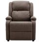 Preview: Massagesessel Elektrisch Taupe Stoff