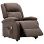 Preview: Massagesessel Elektrisch Taupe Stoff