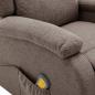 Preview: Massagesessel Elektrisch Taupe Stoff