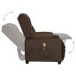 Preview: Massagesessel Braun Kunstleder