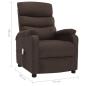 Preview: Massagesessel Braun Stoff