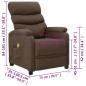 Preview: Massagesessel Braun Stoff