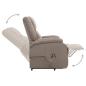 Preview: Aufstehsessel Taupe Stoff