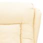 Preview: Massagesessel mit Aufstehhilfe Creme Kunstleder