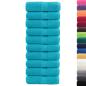 Preview: Premium-Gästetücher SOLUND 10 Stk. Türkis 30x50 cm 600 g/m²