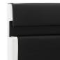 Preview: Bettgestell mit LED Schwarz Kunstleder 180x200 cm