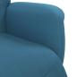 Preview: Relaxsessel mit Fußteil Blau Samt