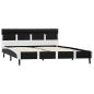 Preview: Bett mit LED-Beleuchtung ohne Matratze Schwarz 120x200 cm