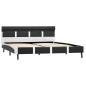 Preview: Bettgestell mit LED Grau Kunstleder 120×200 cm