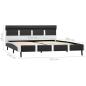 Preview: Bettgestell mit LED Grau Kunstleder 120×200 cm