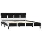 Preview: Bettgestell mit LED Schwarz Kunstleder 160x200 cm