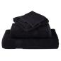 Preview: Premium-Seiftücher SOLUND 10 Stk. Schwarz 30x30 cm 600 g/m²