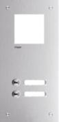 Preview: ARDEBO.de Hager RTQ102X Frontplatte intercom mono, 2 Tasten + Namensschild, 315x150x32mm, Edelstahl