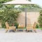 Preview: ARDEBO.de - 3-tlg. Garten-Sitzgruppe Beige Massivholz Akazie