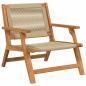 Preview: 5-tlg. Garten-Sitzgruppe Beige Massivholz Akazie