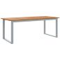 Preview: Garten Essgruppe 7 pcs Grau Massivholz Akazie
