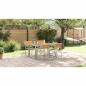 Preview: Garten Essgruppe 5 pcs Grau Massivholz Akazie