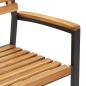 Preview: 7-teiliges Garten Essgruppe aus massivem Akazienholz und Metall