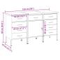 Preview: Werkbank mit Schubladen 3 pcs Schwarz und Grau 150 x 55 x 85 cm