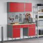 Preview: ARDEBO.de - 8-teiliges Werkbank-Set Rot Stahl