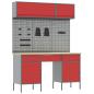 Preview: 8-tlg. Werkbank-Set Rot Stahl