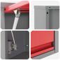 Preview: 8-tlg. Werkstattschrank-Set mit Stecktafel Rot MDF und Metall