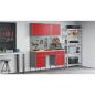 Preview: 8-tlg. Werkstattschrank-Set mit Stecktafel Rot MDF und Metall