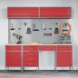 Preview: 10-teiliges Werkbankset in Rot aus Stahl