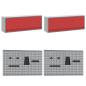 Preview: 10-tlg. Werkbank-Set Rot Stahl