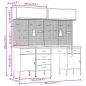 Preview: 10-tlg. Werkbank-Set Rot Stahl