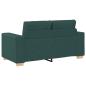 Preview: Sofa 3 pcs Dunkelgrün 221 x 80 x 80 cm Leinenmischgewebe