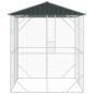 Preview: Voliere Anthrazit 210x227x247 cm Stahl