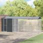 Preview: ARDEBO.de - Voliere mit Erweiterung Anthrazit 210x640x247 cm Stahl