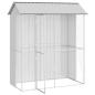 Preview: Voliere Grau 215x110x247 cm Stahl