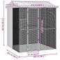 Preview: Voliere Grau 215x210x247 cm Stahl