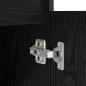Preview: Schreibtisch Schwarz Eiche 140x49x76 cm Holzwerkstoff