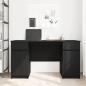 Preview: Schreibtisch Schwarz Eiche 140x49x76 cm Holzwerkstoff