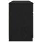 Preview: Schreibtisch Schwarz Eiche 140x49x76 cm Holzwerkstoff