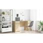 Preview: Schreibtisch Sonoma-Eiche 140 x 49 x 76 cm Holzwerkstoff
