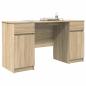 Preview: Schreibtisch Sonoma Eiche 140x49x76 cm Holzwerkstoff