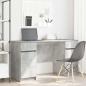 Preview: ARDEBO.de - Schreibtisch Betongrau 140x49x76 cm Holzwerkstoff