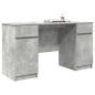 Preview: Schreibtisch Betongrau 140x49x76 cm Holzwerkstoff