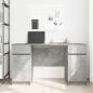 Preview: Schreibtisch Betongrau 140x49x76 cm Holzwerkstoff