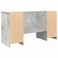 Preview: Schreibtisch Betongrau 140x49x76 cm Holzwerkstoff