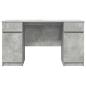Preview: Schreibtisch Betongrau 140x49x76 cm Holzwerkstoff