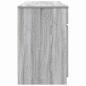 Preview: Schreibtisch Grau Sonoma 140x49x76 cm Holzwerkstoff