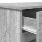 Preview: Schreibtisch Grau Sonoma 140x49x76 cm Holzwerkstoff