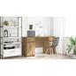 Preview: Schreibtisch Artisan-Eiche Holzwerkstoff 140 x 49 x 76 cm