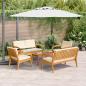 Preview: 5-teiliges Bistro Set mit Kissen - Massivholz Akazie