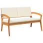 Preview: 5-teiliges Bistro Set mit Kissen - Massivholz Akazie